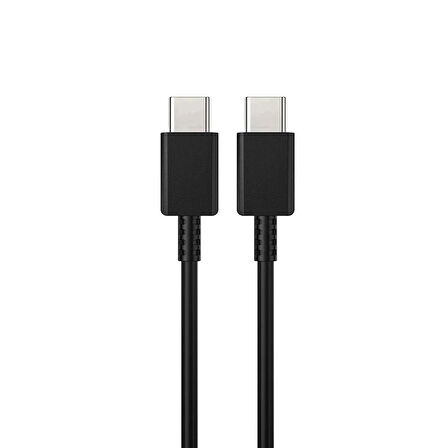 Global 3A 50W Type-C to Type-C Data ve Şarj Kablosu 1metre Siyah DN980