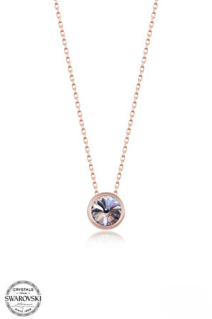 SWAROVSKİ TAŞLI  CRYSTAL 925 AYAR GÜMÜŞ KOLYE