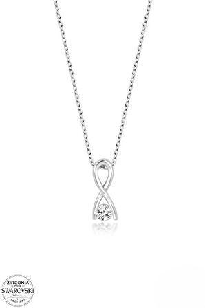 SWAROVSKİ TAŞLI  ZİRCONİA ELMAS MONTÜR 925 AYAR GÜMÜŞ KOLYE