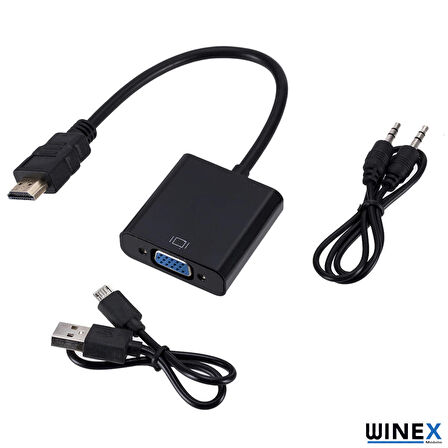 Global HDMI to VGA Dönüştürücü Adaptör WNE0073