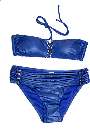 Kadın Mavi Bikini Takımı 