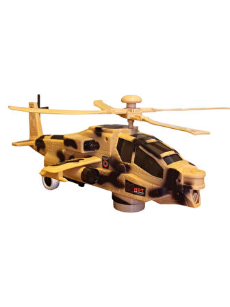 Oyuncak Askeri Helikopter: Işıklı, Sesli ve Hareketli Macera! Eni:30cm.