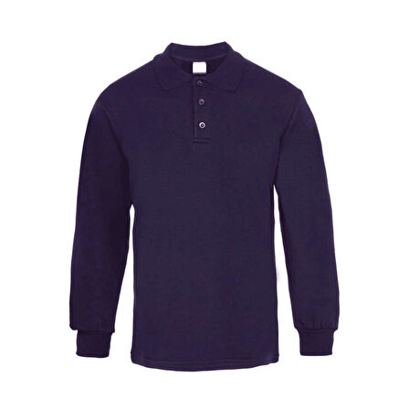 KANT 2 İplik Polo Yaka Sweatshirt Lacivert