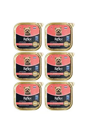 Reflex Pate Karidesli ve Somonlu Küçük Irk Köpek Yaş Maması 85gr - 6 Adet