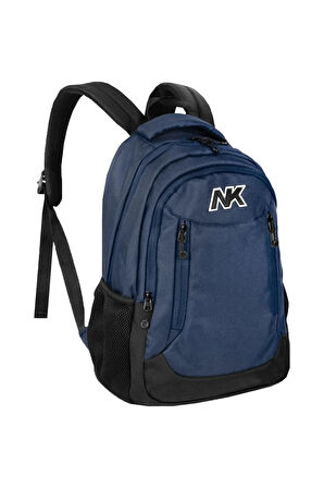 NK Lacivert Unisex Okul Sırt Çantası 15' Laptop Bölmeli Çanta-9005