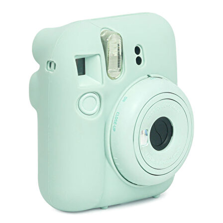 Instax Mini 12 Makine Uyumlu Yeşil Koruyucu Silikon Kılıf