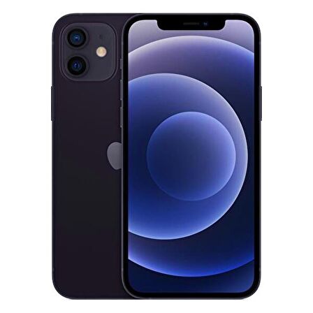 Apple iPhone 12 Black 64GB Yenilenmiş B Kalite (12 Ay Garantili)