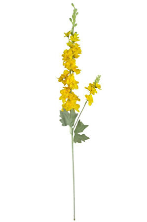 Yapay Çiçek Sarı Sümbül Tek Dal Tomurcuklu 85*15cm Kumaş Çiçek Uzun Dal