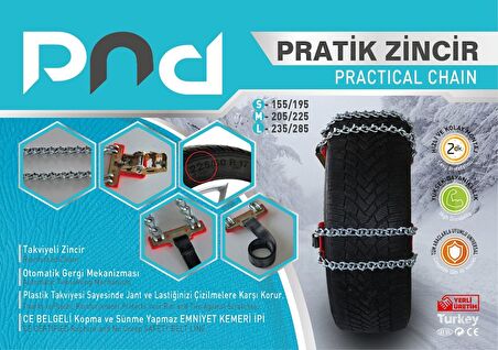 Sermatik patinaj kar zinciri pratik 155 / 195 s beden