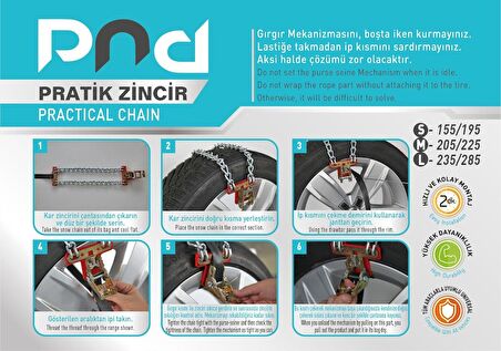 Sermatik patinaj kar zinciri pratik 235 / 285 L beden