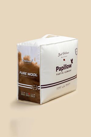 PAPILLOW Luxury Pure Wool Yorgan 215x235 King Size %100 Saf Yün