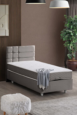 Almada Tek Kişilik Baza Başlık Letto Yatak Seti
