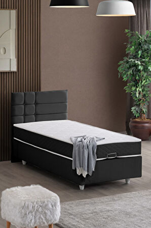 Almada Tek Kişilik Baza Başlık Letto Yatak Seti
