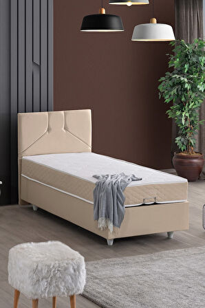 Wick Tek Kişilik Baza Başlık Letto Yatak Seti