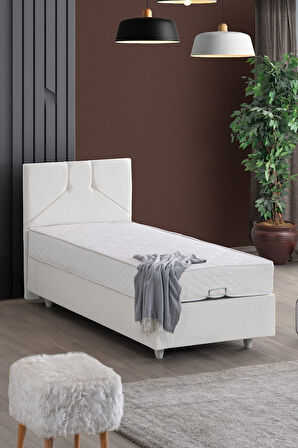 Wick Tek Kişilik Baza Başlık Letto Yatak Seti