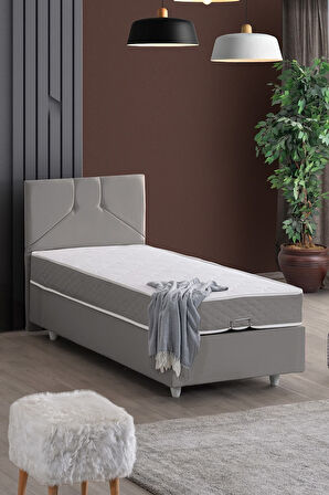 Wick Tek Kişilik Baza Başlık Letto Yatak Seti
