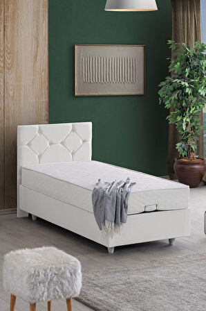 Glamis Tek Kişilik Baza Başlık Letto Yatak Seti