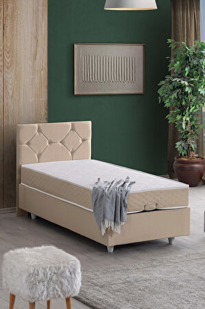 Glamis Tek Kişilik Baza Başlık Letto Yatak Seti