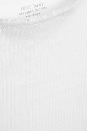 Baby % 100 Pamuklu Beyaz Ip Askılı Kız Bebek Body Zıbın