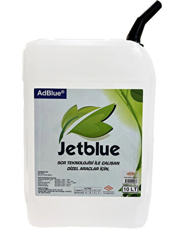 JETBLUE Adblue Dizel Araçlar Için Emisyon Düşürücü Yakıt Katkısı 10 Litre Üretim Yılı 2023