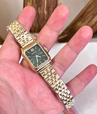 Ferrucci Milano Minimal Kare Kadran Çelik Kadın Kol Saati+Çelik Kolye Hediyeli