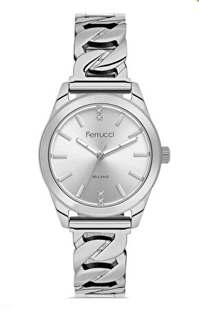 Ferrucci 6 RENK SEÇENEKLİ Çelik Kadın Kol Saati+Bileklik Hediye