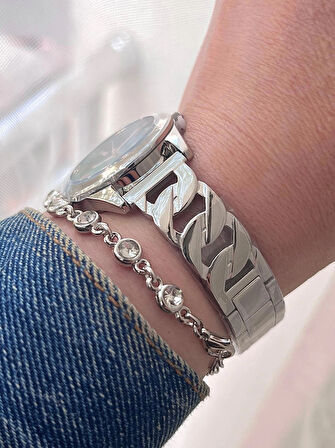 Ferrucci 6 RENK SEÇENEKLİ Çelik Kadın Kol Saati+Bileklik Hediye