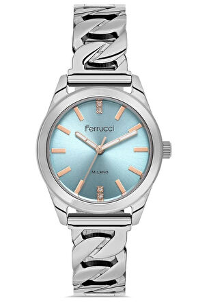 Ferrucci 6 RENK SEÇENEKLİ Çelik Kadın Kol Saati+Bileklik Hediye