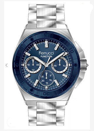 Ferrucci Full Fonksiyonlu Yeni Sezon Çelik Erkek Kol Saati+Bileklik Hediyeli