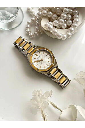 Ferrucci Çelik Tasarım Kasa Kadın Kol Saati+Bileklik Hediyeli