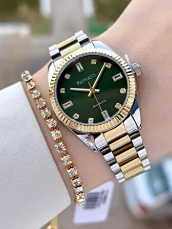 Alarm Yok Cam Malzemesi Mineral Çap 34 mm Kadran Şekli Yuvarlak Kasa Materyali Çelik Kordon Tipi Çelik Suya Dayanıklılığı 3 ATM Mekanizma Quartz Pilli Analog Takvim: Var  FERRUCCİ KUTU VE TORBASINDA 2 YILLIK ONAYLANMIŞ GARANTİ BELGESİ İLE GÖNDERİLECE