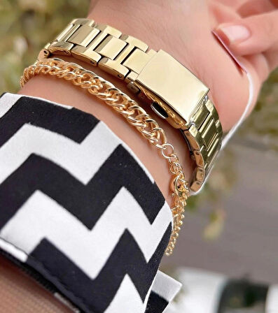 Ferrucci Tasarım Model Çelik Kadın Kol Saati+Bileklik Hediye