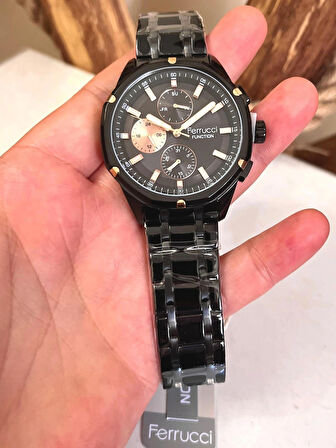 Ferrucci Fonksiyonları Aktif Spor Model Çelik Erkek Kol Saati+Bileklik
