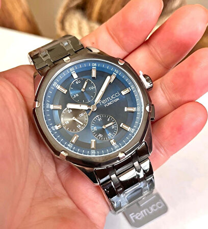 Ferrucci Fonksiyonları Aktif Spor Model Çelik Erkek Kol Saati+Bileklik
