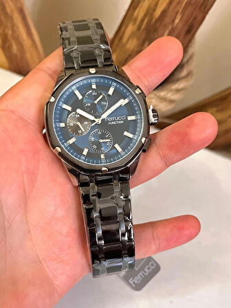 Ferrucci Fonksiyonları Aktif Spor Model Çelik Erkek Kol Saati+Bileklik