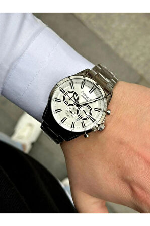 Ferrucci Fonksiyonları Aktif Takvimli Silver Renk Erkek Kol Saati