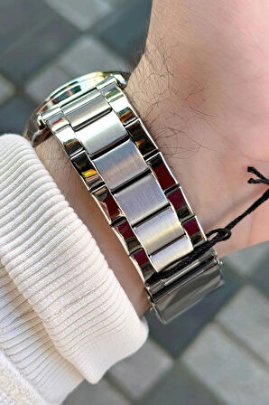 Ferrucci Fonksiyonlu&Takvimli Çelik Gümüş Renk Erkek Kol Saati