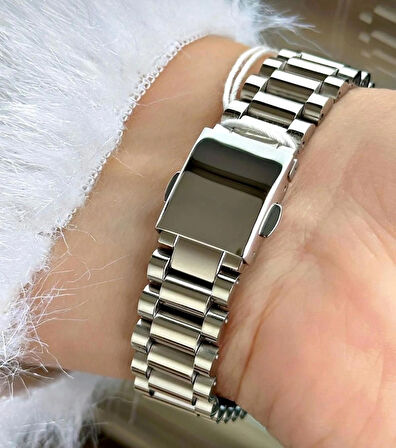 Ferrucci Taşlı Şık Çelik Kadın Kol Saati+Bileklik Hediyeli