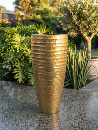 METAL DEKORATİF VAZO BÜYÜK BOY 122 x 50 cm
