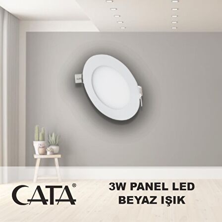 CATA 3W Sıva Altı Led Panel Spot Beyaz Işık CT-5144