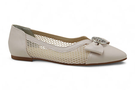 Beety 5001 Fiyonklu Tokalı Kadın Ayakkabı Babet