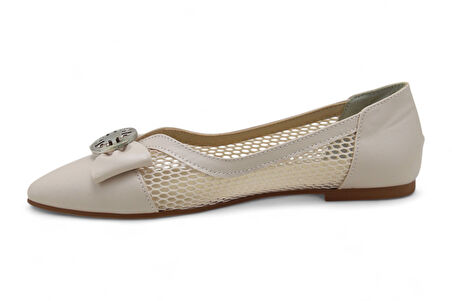 Beety 5001 Fiyonklu Tokalı Kadın Ayakkabı Babet