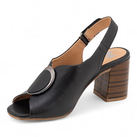 Venüs 2108518 Hakiki Deri Topuklu Kadın Sandalet