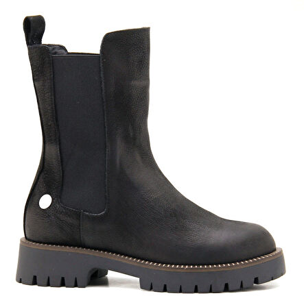 Mammamia D22KB-4095 Hakiki Deri Kadın Bot