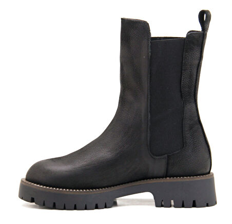 Mammamia D22KB-4095 Hakiki Deri Kadın Bot