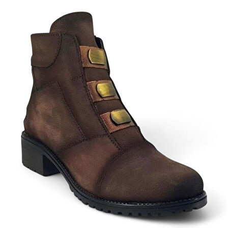 Mammamia D24KB-1585 Hakiki Deri Kadın Bot