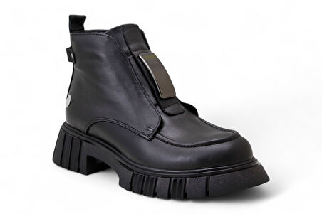 Mammamia D24KB-1990 Hakiki Deri Kadın Bot