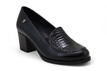 Mammamia D25YA-3775 Deri Topuklu Kadın Ayakkabı