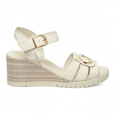 Mammamia D25YS-2775 Deri Comfort Kadın Sandalet