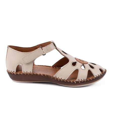 Beety 26016 Hakiki Deri Comfort Kadın Sandalet